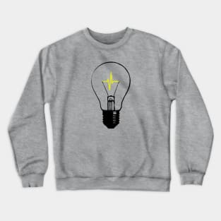 lightbulb heartbeat Crewneck Sweatshirt